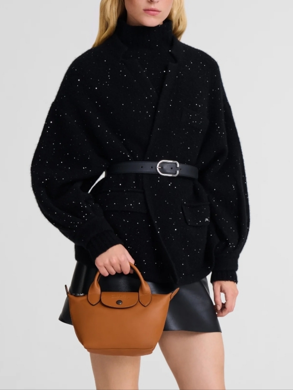 New 🆕 Longchamp LE PLIAGE XTRA XS HANDBAG In Cashew Leather - Picture 11 of 11
